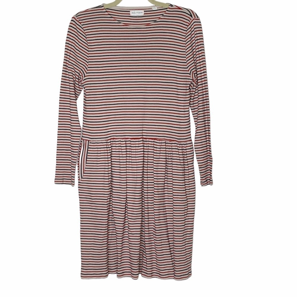 Chinti AND PARKER striped long sleeve dress. SZ M